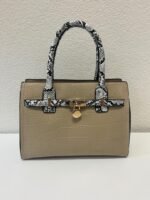 Sac à Main Élégant 2-en-1 – Style Croco & Serpent – Image 2